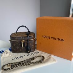 Excellent Condition, Comes With Box, Strap, Lock, Dust Bag, And Receipt/Proof Of Purchase. Louis Vuitton Vanity, Bags Louis Vuitton, Louis Vuitton Bags, Louis Vuitton Bag, Black And Brown, Dust Bag, Vanity, Bag Lady, Louis Vuitton