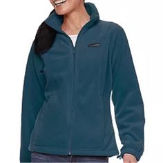 Stay Cozy And Cute All Season With This Women’s Columbia Fleece Jacket. Blue Fleece Jacket For Fall, Blue Fleece Outerwear With Fleece Lining, Cozy Blue Fleece Outerwear, Cozy Blue Fleece Jacket For Cold Weather, Cozy Blue Fleece Jacket For Fall, Cozy Blue Fleece Jacket For Outdoor, Cozy Blue Outdoor Fleece Jacket, Columbia Hoodie, Columbia Pullover