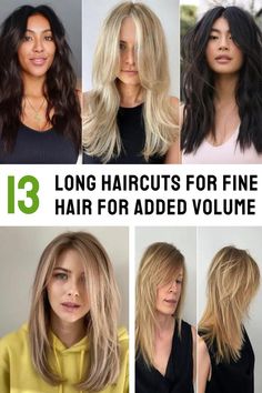 Discover 13 stunning long haircuts designed to give fine hair the volume boost it deserves. From layers to bangs, these styles will transform your look and add body to your locks Layer Haircut For Fine Hair, Medium Length Haircut Layers Fine Hair, Long Haircut For Fine Hair Straight Round Face, Long Haircut For Women Straight, Long Hair Layers And Face Framing, Long Feathered Haircut, Long Layers Back Of Hair, Styling Long Fine Straight Hair, Womens Haircuts Long Layers Bangs