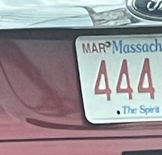 the license plate on this car has been changed to read 444, and is now in service