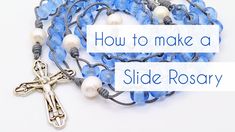 Diy Slide, How To Start Couponing, Flower Rosary, Rosary Making, Diy Slides, Religious Altars, Mini Rosaries, Catholic Crafts