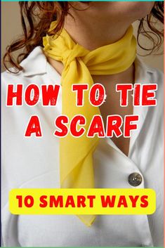 Elegant Scarf Tying, Tiring Scarfs, Long Narrow Scarf Tying, Ways To Tie Neck Scarf, Ways To Tie A Neck Scarf, How Tie A Scarf, Tie A Scarf Around Your Neck, Tie Scarf How To Neck Scarves, How To Tie A Neck Scarf