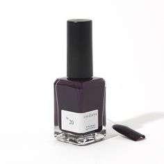 No. 20: Deep AubergineA regal shade of deep purple aubergine with brown undertones. This elegant and mysterious shade exudes a striking confident expression and will make your hands really stand out for a casual or formal occasion.Formulated with your well-being in mind, our non-toxic polishes have a range of timeless colors, Sundays' polishes have the perfect bottle shape for grip and a professional-grade flat brush for precise swipes. 10-free, non-toxic formula, vegan, cruelty-free long-lasting, professional grade bottle shape and brush is optimized for precise and quick application and comforatble grip Opaque gloss finish made in NY Does NOT include: TPHP, dibutyl phthalate, toluene, xylene, ethyl tosylamide, camphor, formaldehyde, formaldehyde resin, parabens, and tert-butyl hydroperox Mail Polish, Navy Nail Polish, Nontoxic Nail Polish, Nail Polish Colors Winter, Winter Nail Polish, Dark Nail, Dark Nail Polish, Nagellack Trends, Olive And June