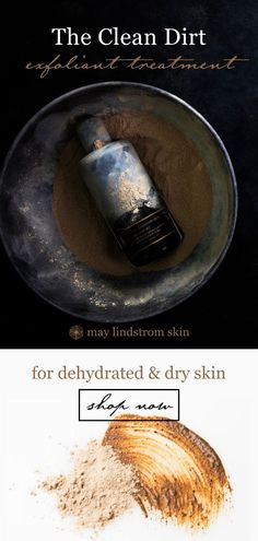 The Clean Dirt skincare brightening exfoliant treatment. The unique formula creates the lightest and most airy facial scrub that is gentle on the most sensitive skin. This is a must in any skincare routine. May Lindstrom Skin #exfoliant #skincare #maylindstromskin #clearskin Facial Scrub, Facial Scrubs, Acne Skin