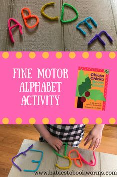 the fine motor alphabet activity for toddlers to learn how to read and practice letters