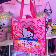 Hello Kitty Vegas Tote Bag Brand New Medium Sized Tote Bag Cute Pink Tote Bag, Can Be Used As A Regular Go To Bag Or Grocery Bag. From Vegas. This Is Perfect For All Sanrio Lovers! P.S. If You Want A Bundle Of Items, You Will Get A Discount. All Purchased Over $50 Will Receive A Freebie (Shipping Not Included). Pink Hello Kitty Print Bag For Gift, Pink Rectangular Bag With Cat Design, Pink Hello Kitty Print Bag As Gift, Pink Cat Design Shoulder Bag Gift, Pink Hello Kitty Rectangular Bag, Cute Hello Kitty Shoulder Bag For Gift, Cute Hello Kitty Shoulder Bag As Gift, Kawaii Hello Kitty Travel Bags, Playful Hello Kitty Bag As A Gift