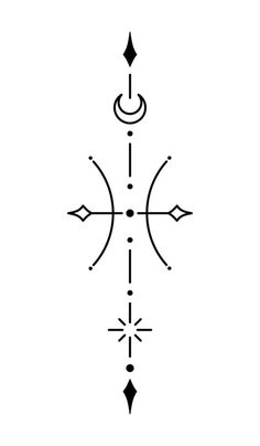 the cross is drawn in black and white with an arrow at the center, as well as two arrows