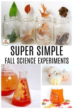 the science experiment for kids is super simple and fun