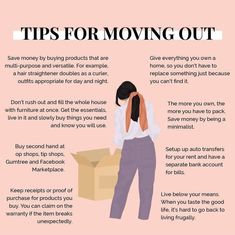 Moving Out Tips, Tips For Moving Out, Adulting Tips, First Apartment Tips, Tips For Moving, First Apartment Essentials, First Apartment Checklist