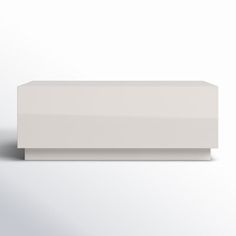 an empty white box sitting on top of a table