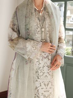 Elegant Floral Salwar Kameez For Eid, Elegant Semi-stitched Dresses With Digital Print, Elegant Dresses With Digital Print, Elegant Semi-stitched Digital Print Salwar Kameez, Elegant Digital Print Semi-stitched Salwar Kameez, Elegant Long Sleeve Salwar Kameez With Floral Print, Elegant Long Sleeve Floral Salwar Kameez, Elegant Lawn Suit With Printed Motifs For Spring, Festive Elegant Salwar Kameez With Digital Print