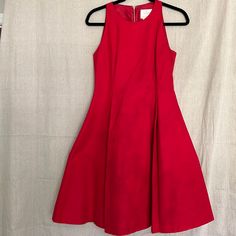 This Dress Is Simple But A Stunner. Sleeveless, Fully Lined, Slight Pleat At The Waist And Flattering On Most Any Shape. I Hear “Best Dressed” At The Holiday Party On This One. Or Hottest Valentine Date. No Flaws, Nwot. Wouldn’t Let This Go If It Fit. Red Sleeveless Dress For Spring Date Night, Red Sleeveless Dress For Date Night In Spring, Sleeveless Fit And Flare Midi Dress For Cocktail, Formal Sleeveless A-line Dress For Spring, Formal Fit And Flare Sleeveless Dress, Sleeveless Silk Lined Dress, Elegant Summer Midi Dress By Kate Spade, Sleeveless Lined Midi Dress For Evening, Sleeveless Lined Midi Dress For Party