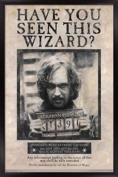 an old wanted poster with the caption'have you seen this wizard? '