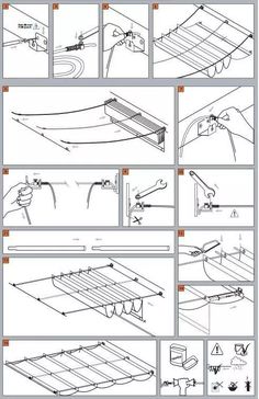 the instructions for how to install and use an overhead roofing system in a home