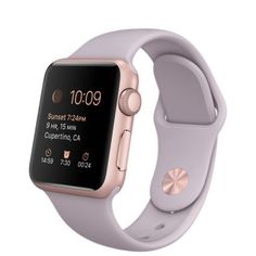 Apple Watch Sport - 38mm Rose Gold Aluminum Case with Lavender Sport Band - Apple Carcase Iphone, Rose Gold Apple Watch, Casing Iphone, Gold Apple Watch, Anodised Aluminium, Apple Watch Sport, Gold Apple, Financial Problems, Sport Armband