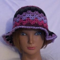 Color: Mix Color Handmade Crochet Yarn: 100% Acrylic Care Instructions: Hand Wash With Warm Water, Pat Dry Access Water And Let Air Dry. One Size Measurements See The Picture For Measurements See The Picture #7 Multicolor Brimmed Cloche Hat, Fitted Yarn Beach Hat, Adjustable Purple Yarn Crochet Hat, Adjustable Purple Crochet Yarn Hat, Purple Yarn Beanie Hat, Handmade Purple Beanie Hat, Purple Beanie Hat, One Size, Adjustable Purple Crochet Hat For Winter, Purple Adjustable Crochet Hat