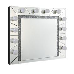 Always stand out from the crowd and always look your best, in the Hollywood mirror. Sitting in front of this mirror will motivate you to try new looks and techniques with your makeup application. The gleaming faux diamond trim glimmers when the bulbs are on. Perfect for making a statement in your home. Everly Quinn | Everly Quinn Anonna Manufactured Wood Rectangle Wall Mirror 28.0 H x 32.0 W x 3.0 D in gray in Silver;mirrored / Faux Diamonds | 28" H X 32" W X 3" D | Wayfair Rectangle Wall Mirror, Rectangular Wall Mirror, Hollywood Mirror, Outdoor Storage Sheds, New Looks, Outdoor Heating, Mirrors Wayfair, Makeup Application, Shed Storage