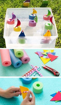 Construction Paper, School Holidays, Preschool Learning, Summer Crafts, Crafts Ideas, Toddler Crafts, Craft Activities, Preschool Crafts