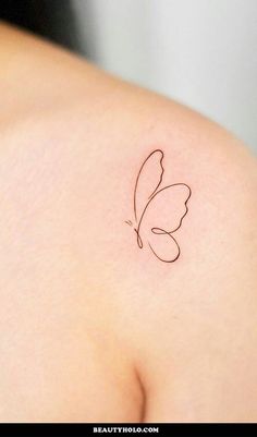 Cute Tattoo ideas Small Trendy Tattoos Simple, Nice Simple Tattoos, Tattoo That Signifies Strength, Tattoo 18th Birthday, Personality Tattoos Ideas, Kismet Tattoo Ideas, Small Girlie Tattoos Ideas, Small Tattoos For Back, Subtle Butterfly Tattoo