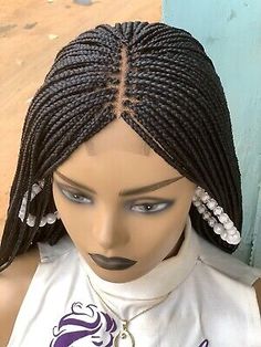 Lace Closure Hairstyles, Cornrows Braids For Black Women, Hair Color Shades, Box Braid Wig, Braids For Black Women, Side Braid, Quick Hairstyles, Black Braids, Cornrows Braids