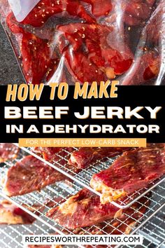 how to make beef jerry in a dehydraator for the perfect low carb snack