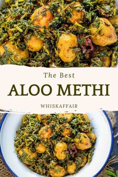 the best aloo methi with kale and other vegetables