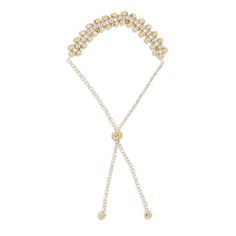 Be a style sensation in this exquisite Italian-made bolo bracelet. Three rows of diamond-cut beads crafted in 14K yellow and 14K white gold line the top of the bracelet. The 14K yellow cable chain adjusts up to 9.5 inches and secures with a sliding bolo clasp. Adjustable Yellow Gold Chain Bracelet With Diamond Accents, Elegant Adjustable Chain Bracelet With Gold Beads, Elegant Adjustable Gold Tennis Bracelet, Elegant Adjustable Gold Diamond Bracelet, Adjustable Gold Bracelet With Diamond Accents, Adjustable Gold Chain Bracelet With Diamond Accents, Adjustable Gold-tone Bracelet For Anniversary, Elegant Gold Bracelet With Adjustable Length, Elegant Adjustable Beaded Bracelets In Gold-tone