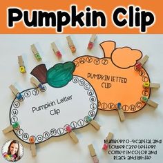 a pumpkin clip with the words pumpkin written on it