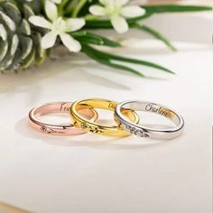 Elevate your style with our Custom Birth Flower Ring - an enchanting piece of personalized jewelry that beautifully captures the essence of your birth flower. Delicately crafted, these stackable rings are adorned with an engraved birth flower, adding a touch of nature-inspired elegance to your fingers. Personalize further with optional inside engraving, allowing you to inscribe up to 10 characters of significance. Choose from Platinum, 18K Gold, or 18K Rose Gold finishes to tailor this minimalis Personalized Silver Flower Promise Ring, Minimalist Personalized Flower Ring For Anniversary, Personalized Rose Gold Flower Ring For Anniversary, Dainty Personalized Flower Ring For Anniversary, Rose Gold Jewelry With Engraving For Promise Ring, Rose Gold Promise Ring With Engraving Option, Dainty Personalized Flower Ring For Wedding, Personalized Dainty Flower Ring For Wedding, Elegant Rose Gold Rings For Personalized Gift