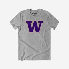 While the team racks up victories during the game, you can rack up the style points everywhere you go. All you need is this Washington Huskies Primary Logo T-Shirt. Look good, feel good, and get ready to let everyone know that you’re the MVP of fan fashion. This top features a design that showcases your all-important team colors and a bold team logo display across the chest, meaning this tshirt will prove your unmatched dedication to the Washington Huskies when you’re at the game or watching at Athletic Heather T-shirt With Team Logo For Fans, Casual Athletic Heather T-shirt For Game Day, Gray T-shirt With Team Logo For Team Spirit, Varsity Crew Neck T-shirt For Fan Gear, Varsity Style Crew Neck T-shirt For Fans, Athletic Heather T-shirt With Team Logo, Gray Team Logo Crew Neck Top, Gray Crew Neck Top With Team Logo, Varsity Team-colored T-shirt With Screen Print