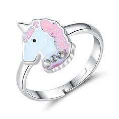 It's time for the wedding, you're going to be together for life! There's no better start to married life than giving your wife a silver unicorn ring! Its magic powers will protect you from divorce (but you have to do well or it won' t work). split Metal material : 925 Sterling Silver Distinctive and beautiful design Suitable for all types of fingers Meticulous precision Unicorn Wedding, Unicorn Ring, Ring Party Jewelry, Unicorn Fashion, Unicorn Jewelry, Kids Rings, Unicorn Lover, Unicorn Gifts, Pink Enamel