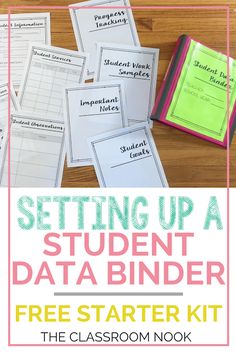 a student's data bind with the text setting up a student data bind free starter kit