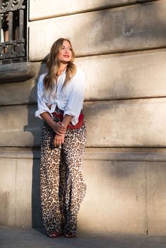 Leopard Jeans Outfit, Leopard Pants Outfit, Leopard Print Pants Outfit, Leopard Trousers, Summer Pants Outfits