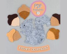 an image of felt animal patterns