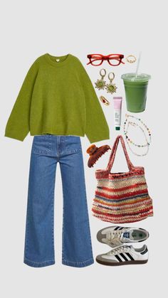 Green supreme 🍀 Autumn Outfits, Outfit Inspo Fall, New Wardrobe, I Dress, New Outfits