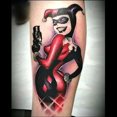 Harley Quinn Tattoos, Harley Tattoos, Comic Tattoo, Harley Quinn Artwork, Geek Tattoo, Harley Quinn Art