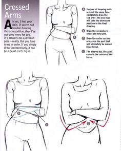 an instruction manual for how to draw the torso and waist, with instructions on how to use