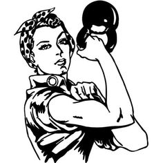 a black and white drawing of a woman holding up a ball in her right hand