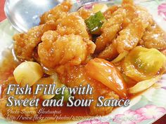 the cover of fish fillet with sweet and sour sauce