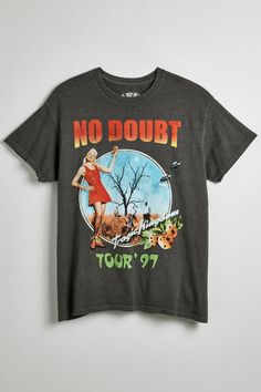 No Doubt 1997 Tour Tee No Doubt T Shirt, Men's Graphic Tees, Fits With Shorts, No Doubt, Cute Fits, Mens Graphic Tee, Black Fits, Band Tees, Popular Style