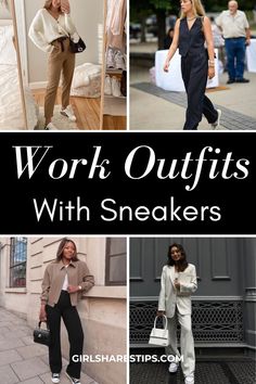 Stylishly versatile work outfits paired with sneakers for ultimate comfort. Explore 30+ chic business casual and smart casual ensembles that balance style and ease effortlessly for spring, summer, fall and winter. Elevate your work wardrobe and business chic outfit ideas now! Casual Work Outfits With Sneakers, Work Outfits With Sneakers, Business Chic Outfits, Outfits With Sneakers, Comfortable Dress Pants, Sneakers Outfit Work, Stylish Business Casual, Chic Work Outfit, Sneakers Outfit Casual