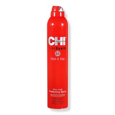 44 Iron Guard Style & Stay Firm Hold Protecting Spray - Chi | Ulta Beauty Best Heat Protectant Spray, Heat Spray, Chi Hair Products, Heat Protectant Spray, Thermal Heat, Best Tiny House, Heat Protectant, Styling Cream, Heat Damage