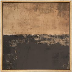 an abstract painting with brown and black colors