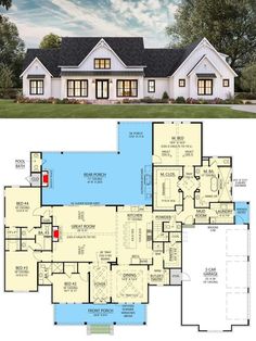 the floor plan for this house is very large and has lots of room to put in it