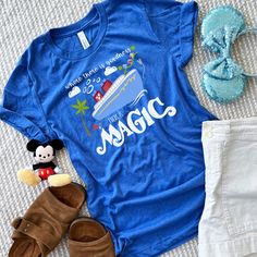 Where there is goodness there is magic. This Cinderella quote is perfect for your vacation on the Disney Magic Cruise Ship. Complete with Mickey balloon, beachfront, and everything you need for a magical Disney Cruise vacation. Shirt Reads: Where there is goodness there is magic Cruise Ship: Disney Magic Event: Disney Cruise Vacation, Disney Family Cruise Vacation This t-shirt is everything you've dreamed of and more. It feels soft and lightweight, with the right amount of stretch. It's comforta Disney Magic Cruise Ship, Disney Magic Cruise, Disney Cruise Shirts, Disney Cruise Vacation, Disney Cruise Tips, Disney Vacation Shirts, Matching Disney Shirts, Mickey Balloons, Disney Family Vacation