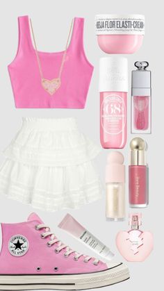 Cute Everyday Outfits Pink, Pink Outfits For Birthday, Preppy Birthday Fits, Preppy Outfit Inspo Summer, Preppy Outfits Pink, Pink Preppy Outfits, Preppy Summer Outfits For Women, Preppy Birthday Outfit