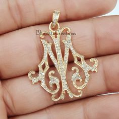 2 Letter, Silver Monogram, Jewelry Connectors, Letter Monogram, Monogram Jewelry, Vintage Monogram, Monogram Necklace