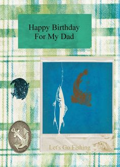 happy birthday fishing dad card Fishing Boyfriend, Happy Birthday Fishing, Birthday Fishing, Happy Birthday Typography, Partner Cards, Happy Fishing, Trendy Invitations, Boyfriend Card, Card Boyfriend