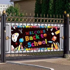 Back to School Backdrop 2021 Back To School Photo Backdrop, School Photo Backdrop, Back To School Photo Booth, First Day Of School Party, Back To School Backdrop, School Backdrop, School Board Decoration, School Door Decorations, Welcome To School