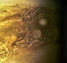 the great red spot is seen in this image taken by nasa's juno spacecraft